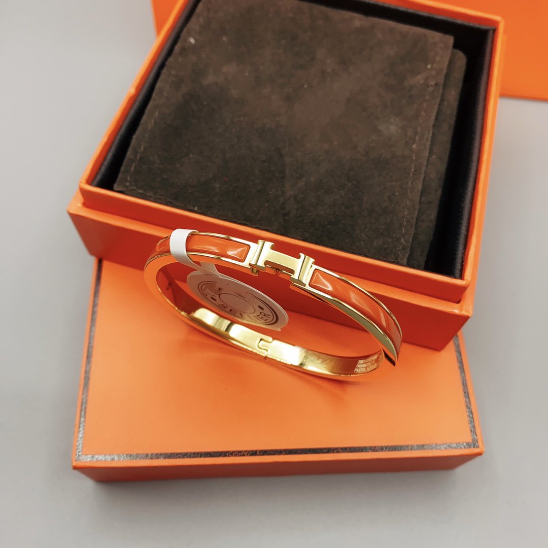 [LUXE JEWELRY]CLASSIC HM CLIC RED 8MM ENAMEL BRACELET