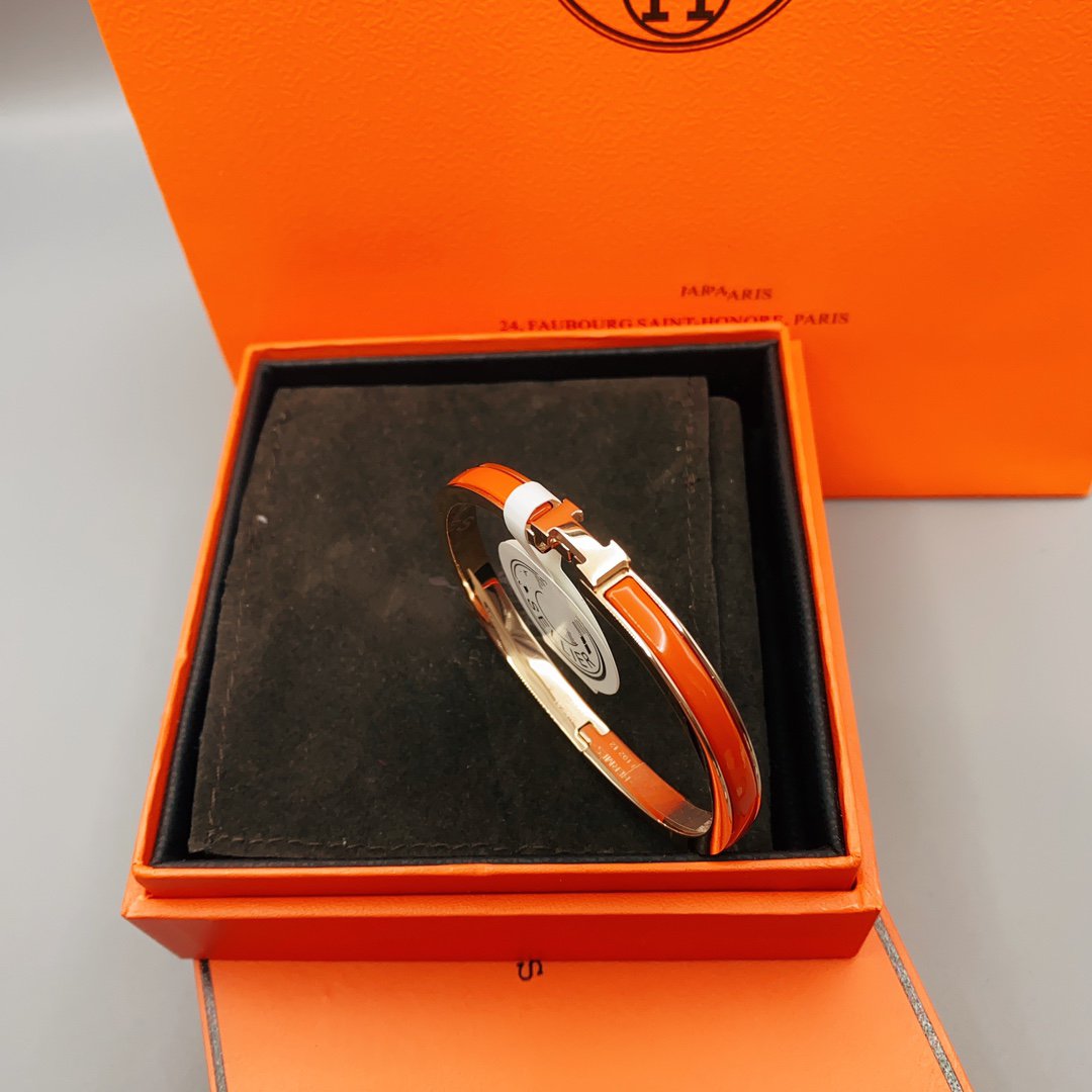 [LUXE JEWELRY]CLASSIC HM CLIC RED 8MM ENAMEL BRACELET