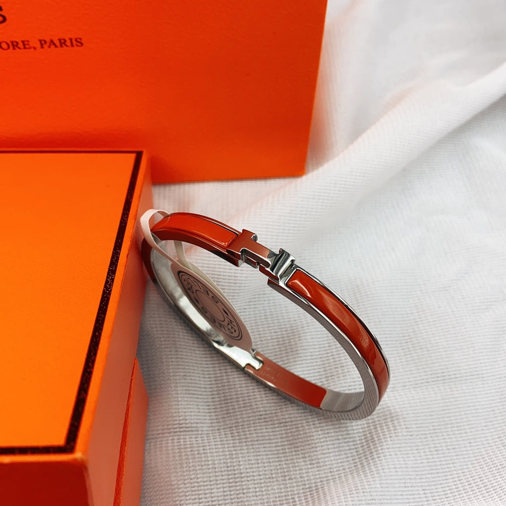 [LUXE JEWELRY]CLASSIC HM CLIC RED 8MM ENAMEL BRACELET