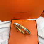 [LUXE JEWELRY]CLASSIC HM CLIC GREEN 8MM ENAMEL BRACELET