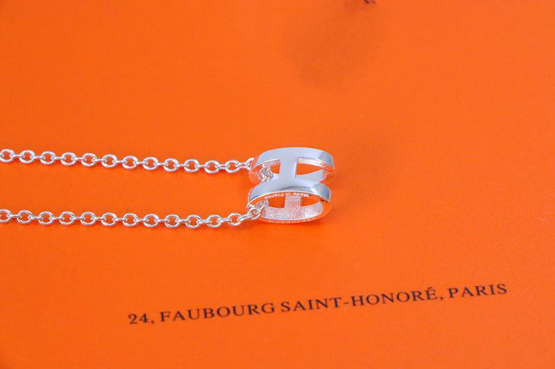 [LUXE JEWELRY]HM NECKLACE H LETTER OVAL SERIES