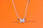 [LUXE JEWELRY]HM NECKLACE H LETTER OVAL SERIES