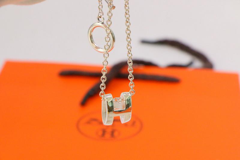 [LUXE JEWELRY]HM NECKLACE H LETTER OVAL SERIES