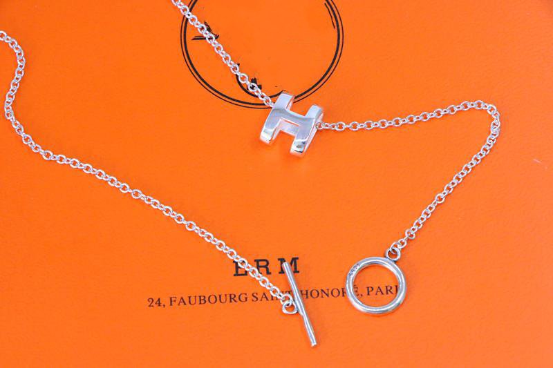 [LUXE JEWELRY]HM NECKLACE H LETTER OVAL SERIES