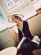 [LUXE JEWELRY]HM FIRE PIG NOSE NECKLACE TRENDY STREET