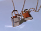[LUXE JEWELRY]HM ADVANCED NICHE LOCK HEAD NECKLACE DIAMONDS