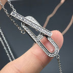 [LUXE JEWELRY]HM NECKLACE PLATINUM ROSE GOLD DIAMOND