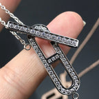 [LUXE JEWELRY]HM NECKLACE PLATINUM ROSE GOLD DIAMOND