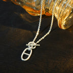 [LUXE JEWELRY]HM CHAINE D'ANCRE PENDANT NECKLACE STERLING SILVER
