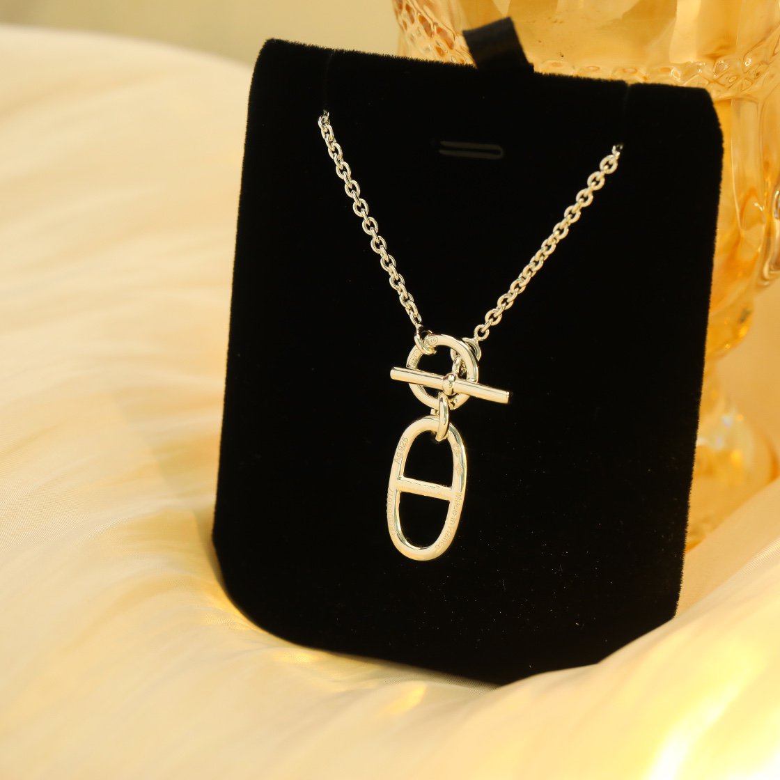 [LUXE JEWELRY]HM CHAINE D'ANCRE PENDANT NECKLACE STERLING SILVER