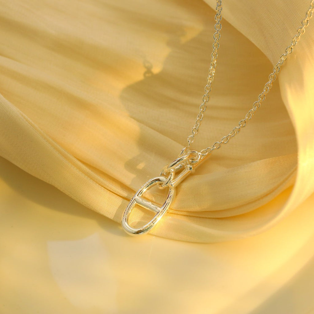 [LUXE JEWELRY]HM CHAINE D'ANCRE PENDANT NECKLACE STERLING SILVER