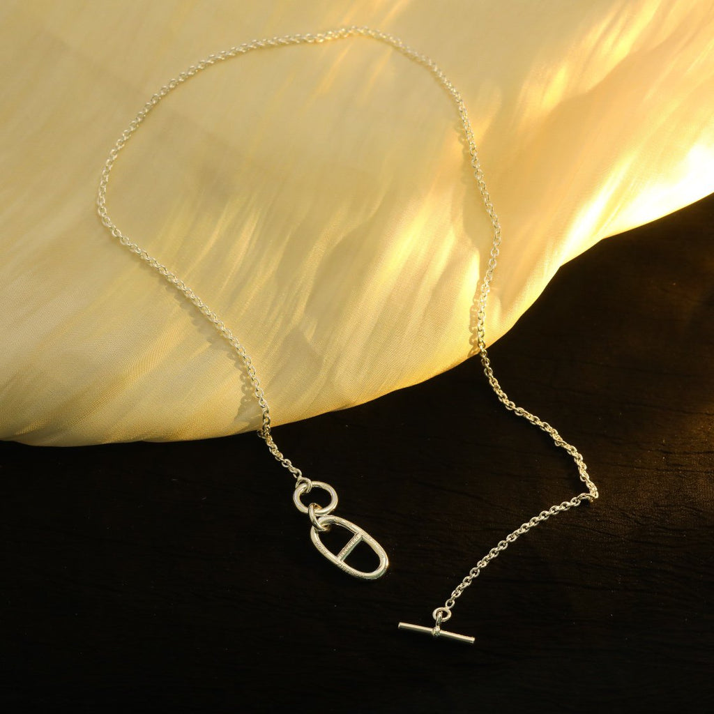 [LUXE JEWELRY]HM CHAINE D'ANCRE PENDANT NECKLACE STERLING SILVER