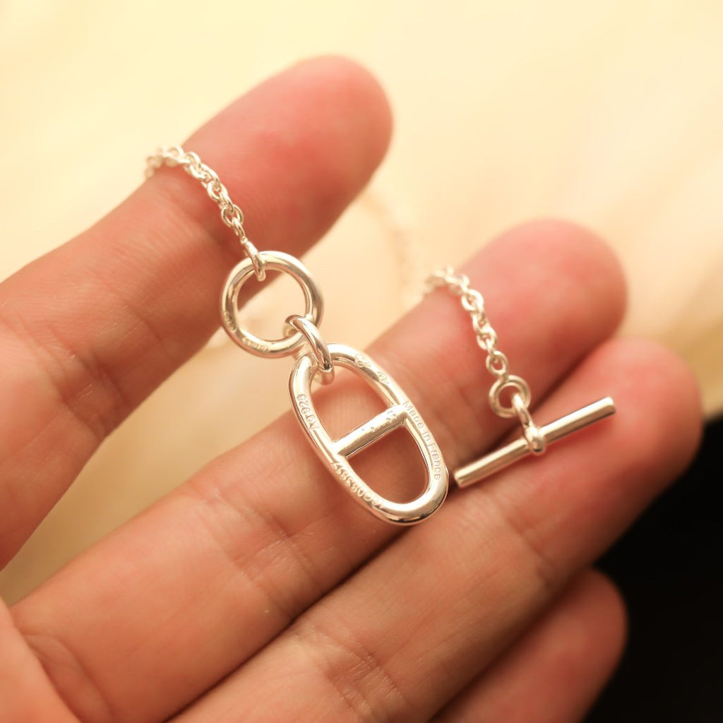 [LUXE JEWELRY]HM CHAINE D'ANCRE PENDANT NECKLACE STERLING SILVER