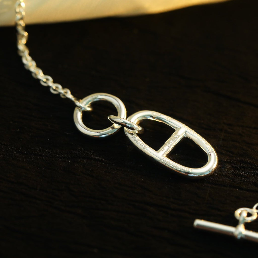 [LUXE JEWELRY]HM CHAINE D'ANCRE PENDANT NECKLACE STERLING SILVER