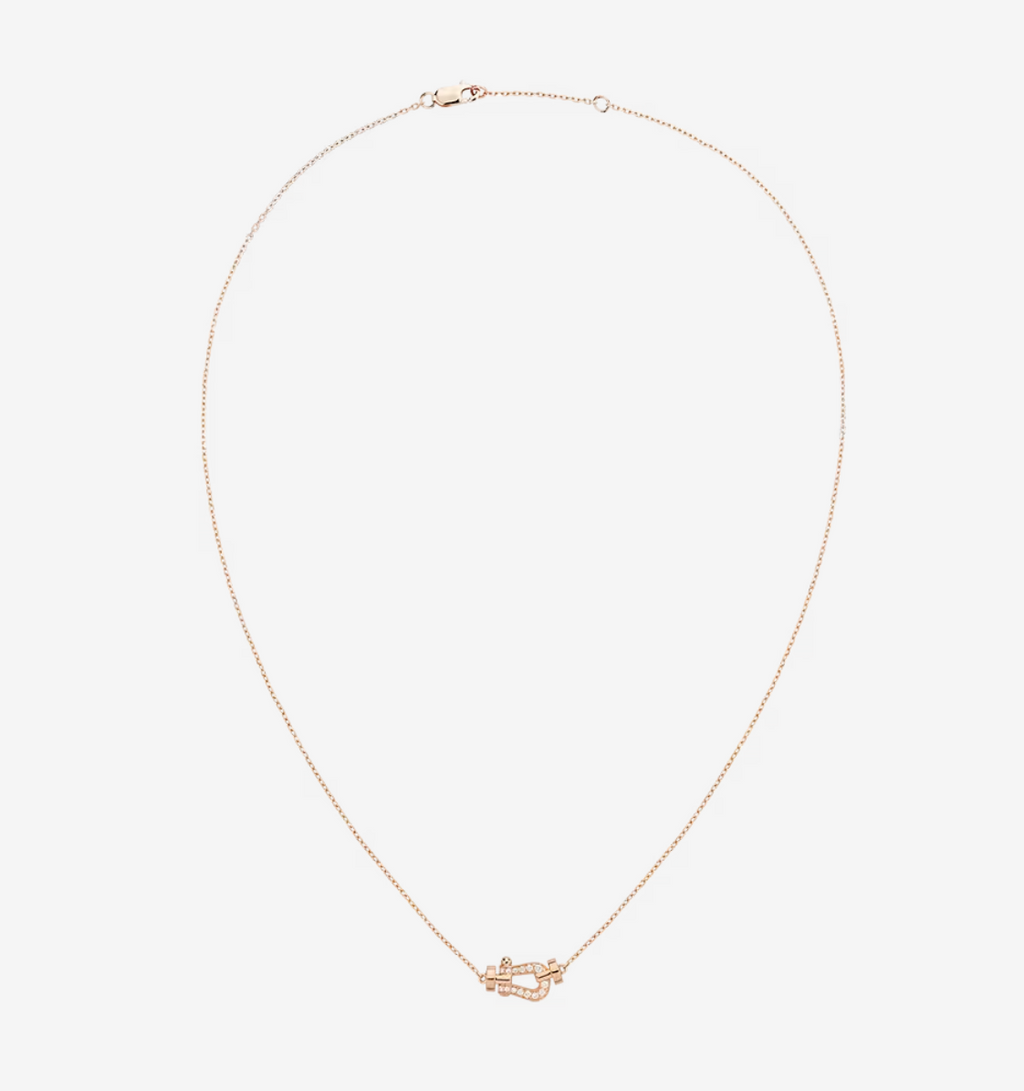 [LUXE JEWELRY]FORCE 10 DIAMOND PINK GOLD NECKLACE MINI MODEL