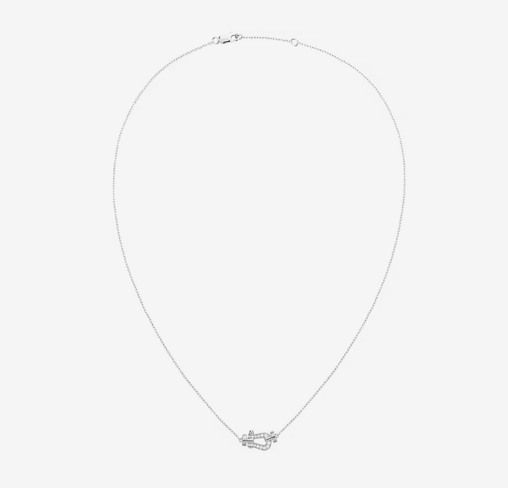[LUXE JEWELRY]FORCE 10 DIAMOND SILVER NECKLACE MINI MODEL