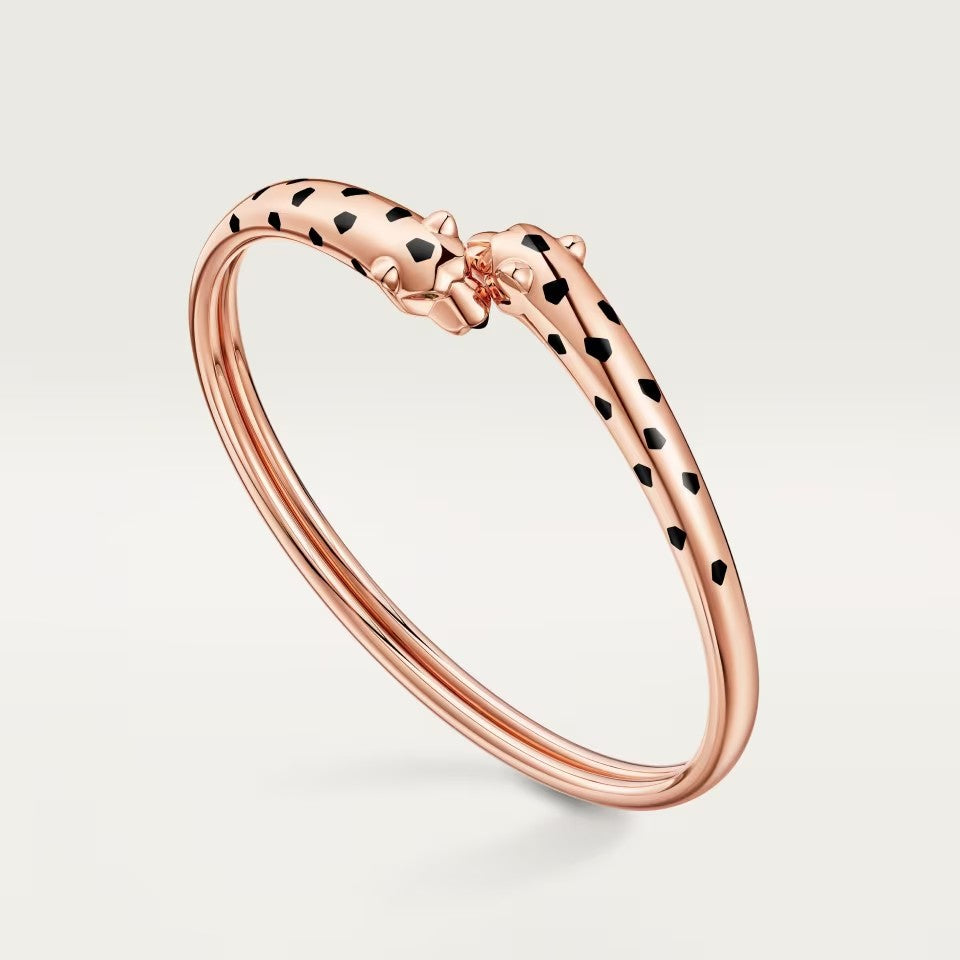 [LUXE JEWELRY] PANTHERE DOUBLE HEADED OPEN BRACELET