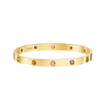 [LUXE JEWELRY]2026 RAINBOW LOVE BRACELET 6.1MM  10 DIAMONDS