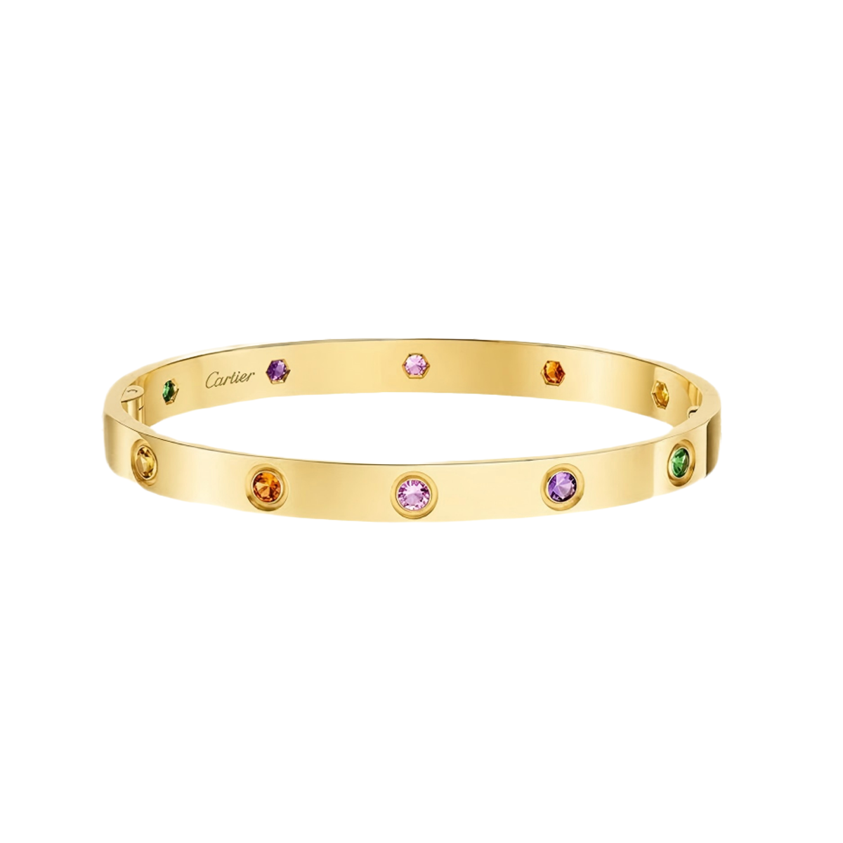 [LUXE JEWELRY]2026 RAINBOW LOVE BRACELET 6.1MM  10 DIAMONDS
