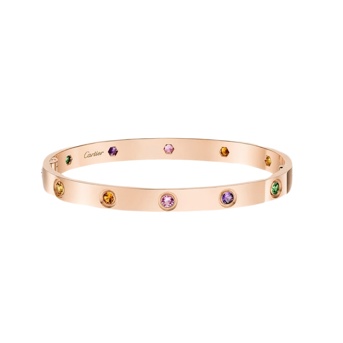 [LUXE JEWELRY]2026 RAINBOW LOVE BRACELET 6.1MM  10 DIAMONDS