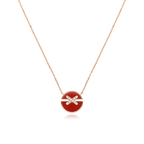 [Luxe]JEUX DE ROSE GOLD DIAMOND NECKLACE