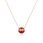 [LUXE JEWELRY]JEUX DE ROSE GOLD DIAMOND NECKLACE