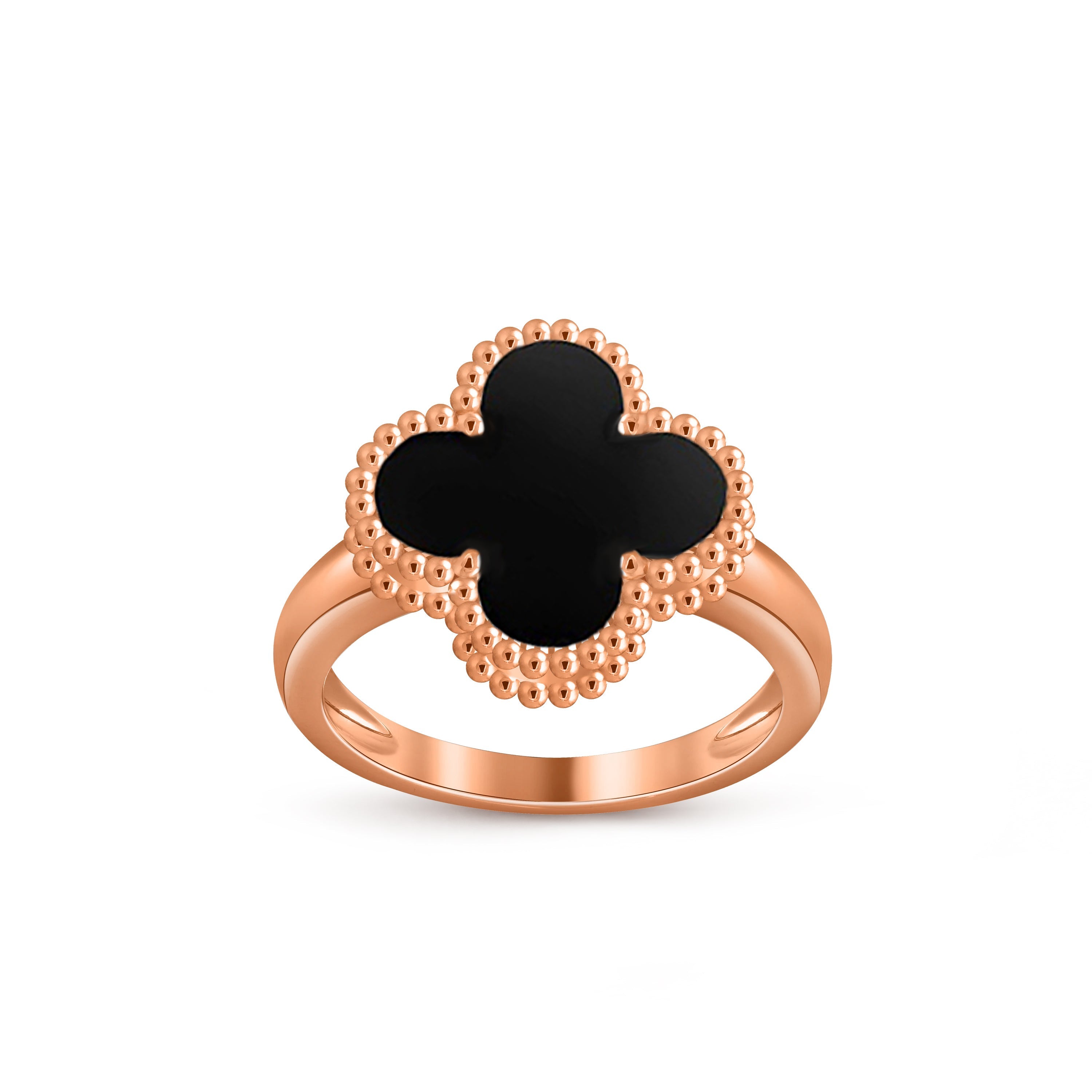 [LUXE JEWELRY]CLOVER RING ROSE GOLD COLLECTION