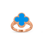 [LUXE JEWELRY]CLOVER RING ROSE GOLD COLLECTION