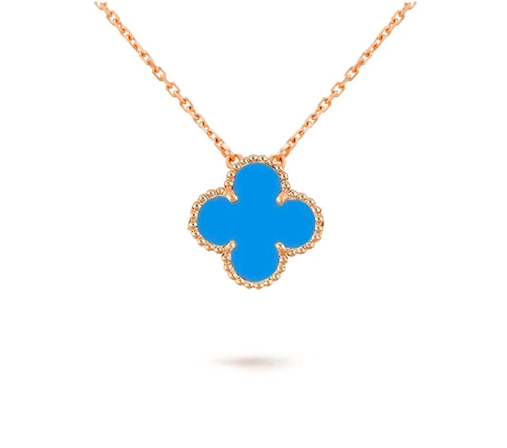 [LUXE JEWELRY]CLOVER 15MM SINGLE FLOWER NECKLACE COLLECTION