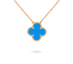[LUXE JEWELRY]CLOVER 15MM SINGLE FLOWER NECKLACE COLLECTION