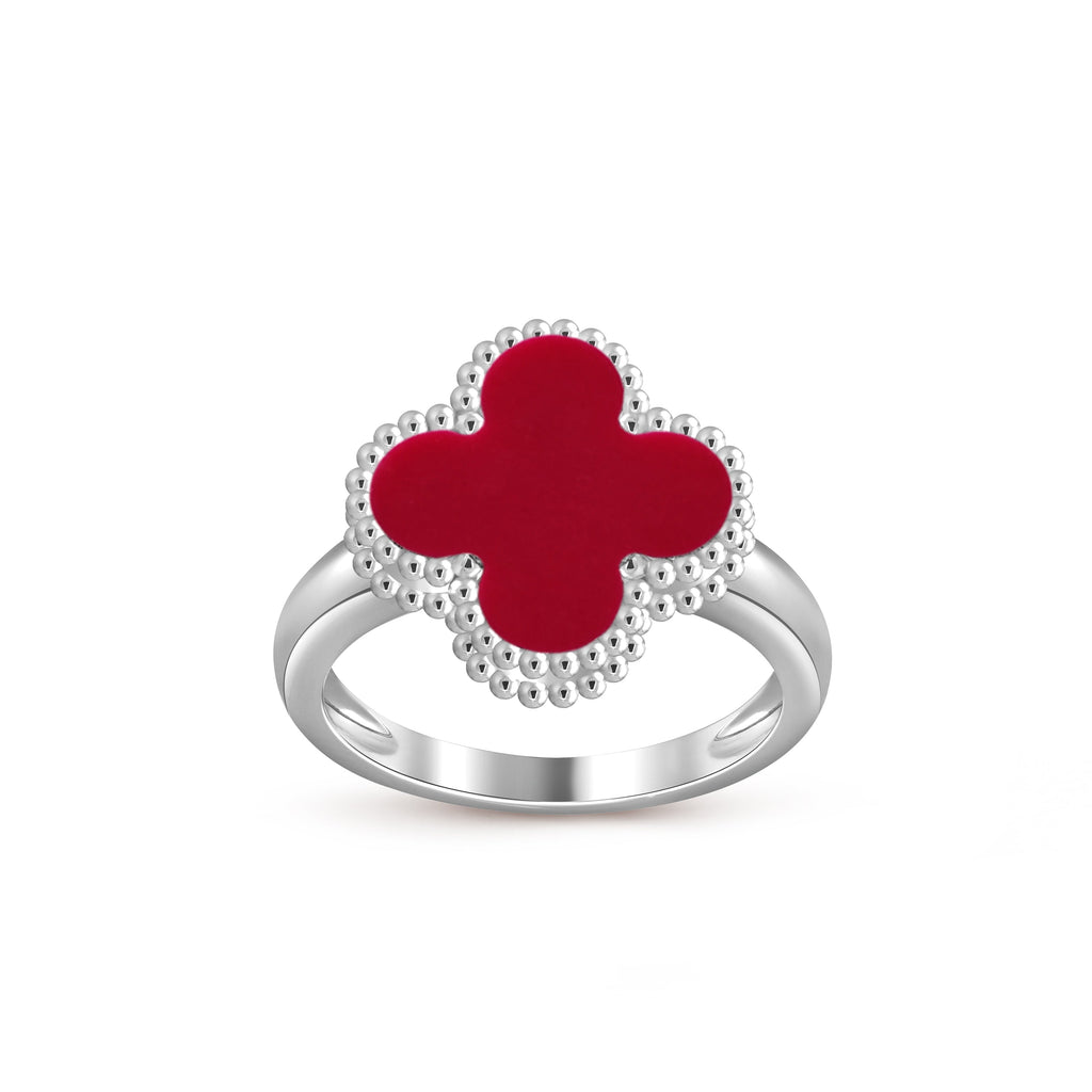 [LUXE JEWELRY]CLOVER SILVER RING COLLECTION