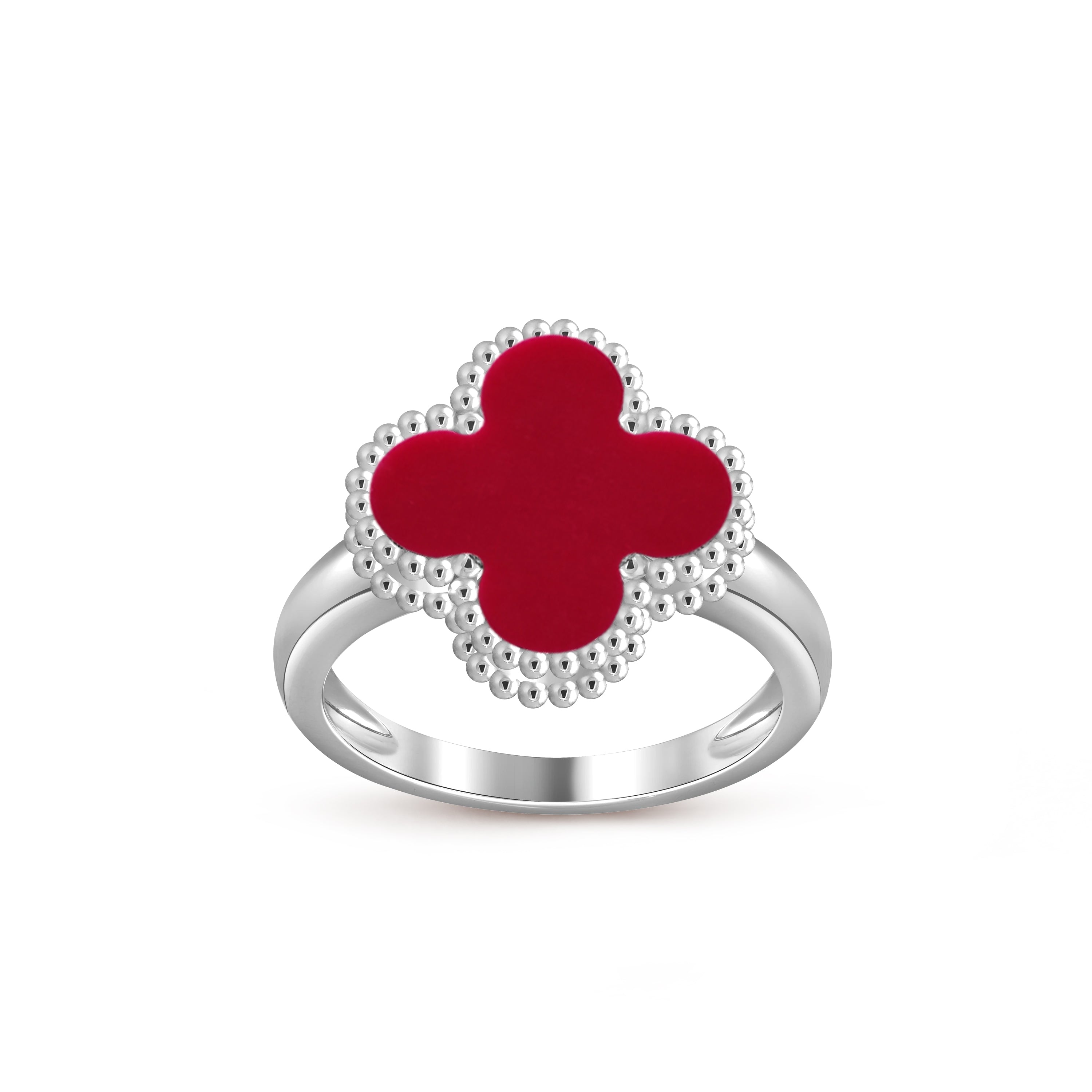 [LUXE JEWELRY]CLOVER SILVER RING COLLECTION