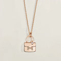 [LUXE JEWELRY]AMULETTE PEDANT ROSE GOLD NECKLACE