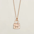 [LUXE JEWELRY]AMULETTE PEDANT ROSE GOLD NECKLACE