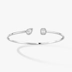 [Luxe Jewellery] JONC FLEX MY TWIN TOI & MOI SILVER DIAMOND BRACELET