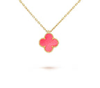 [LUXE JEWELRY]CLOVER MINI 9.5MM CARNELIANS NECKLACE COLLECTION