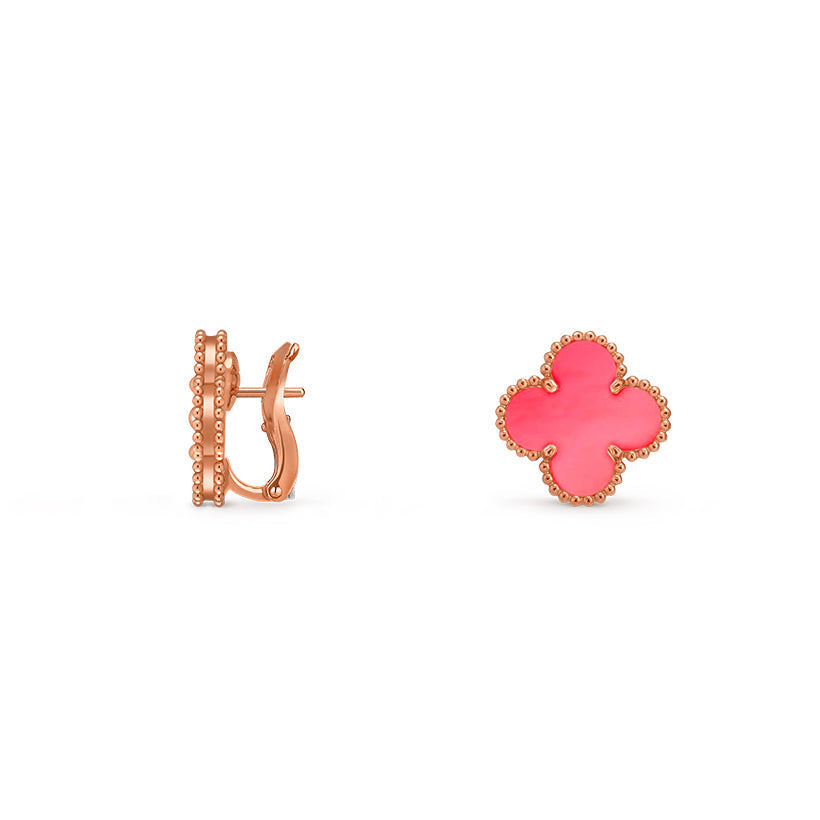 [LUXE JEWELRY]CLOVER 15MM MOP EARRINGS COLLECTION