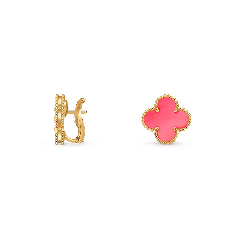 [LUXE JEWELRY]CLOVER 15MM MOP EARRINGS COLLECTION