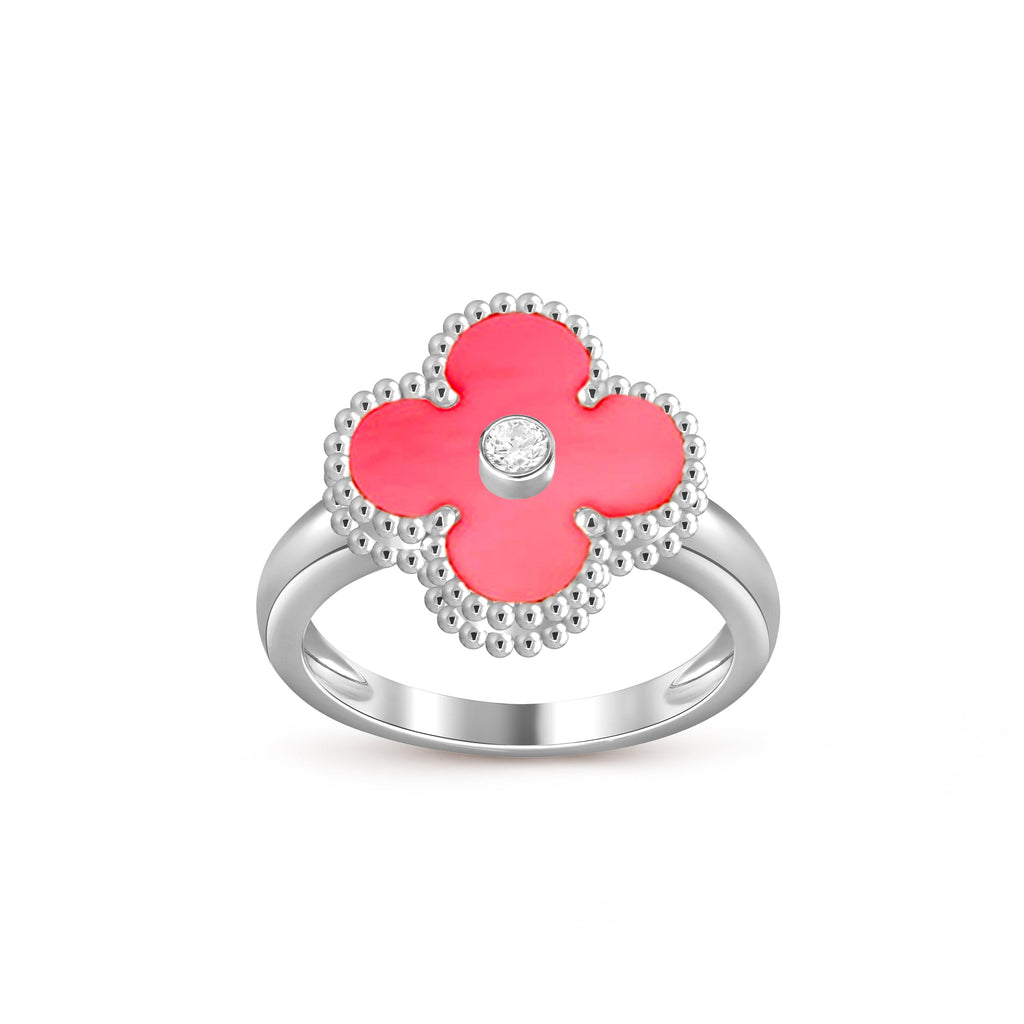 [LUXE JEWELRY]CLOVER SILVER DIOMND RING COLLECTION