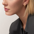 [LUXE JEWELRY] CLASH MINI HOOP EARRINGS