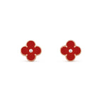 [LUXE JEWELRY]CLOVER  15MM DIAMOND EARRINGS COLLECTION