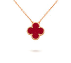 [LUXE JEWELRY]CLOVER 15MM SINGLE FLOWER NECKLACE COLLECTION