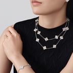 [LUXE JEWELRY]CLOVER 20 MOTIFS DIAMOND SILVER