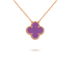 [LUXE JEWELRY]CLOVER 15MM SINGLE FLOWER NECKLACE COLLECTION