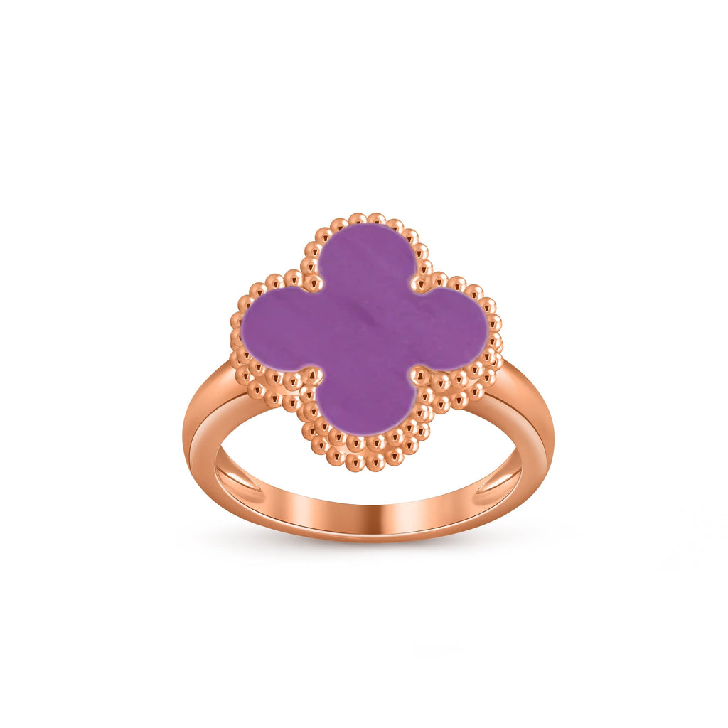 [LUXE JEWELRY]CLOVER RING ROSE GOLD COLLECTION