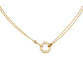 [LUXE JEWELRY] LOVE NECKLACE 16MM 2 DIAMONDS