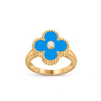 [LUXE JEWELRY]CLOVER DIAMOND RING GOLD COLLECTION