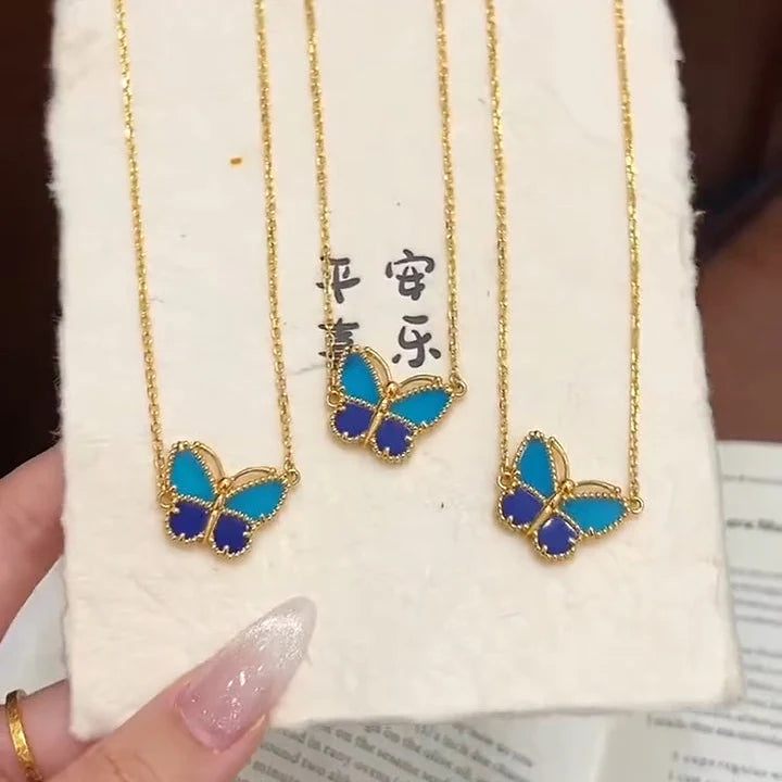 [LUXE JEWELRY] 2026 NEW LUCKY BUTTERFLY 1 MOTIFS NECKLACE