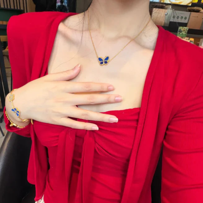 [LUXE JEWELRY] 2026 NEW LUCKY BUTTERFLY 1 MOTIFS NECKLACE
