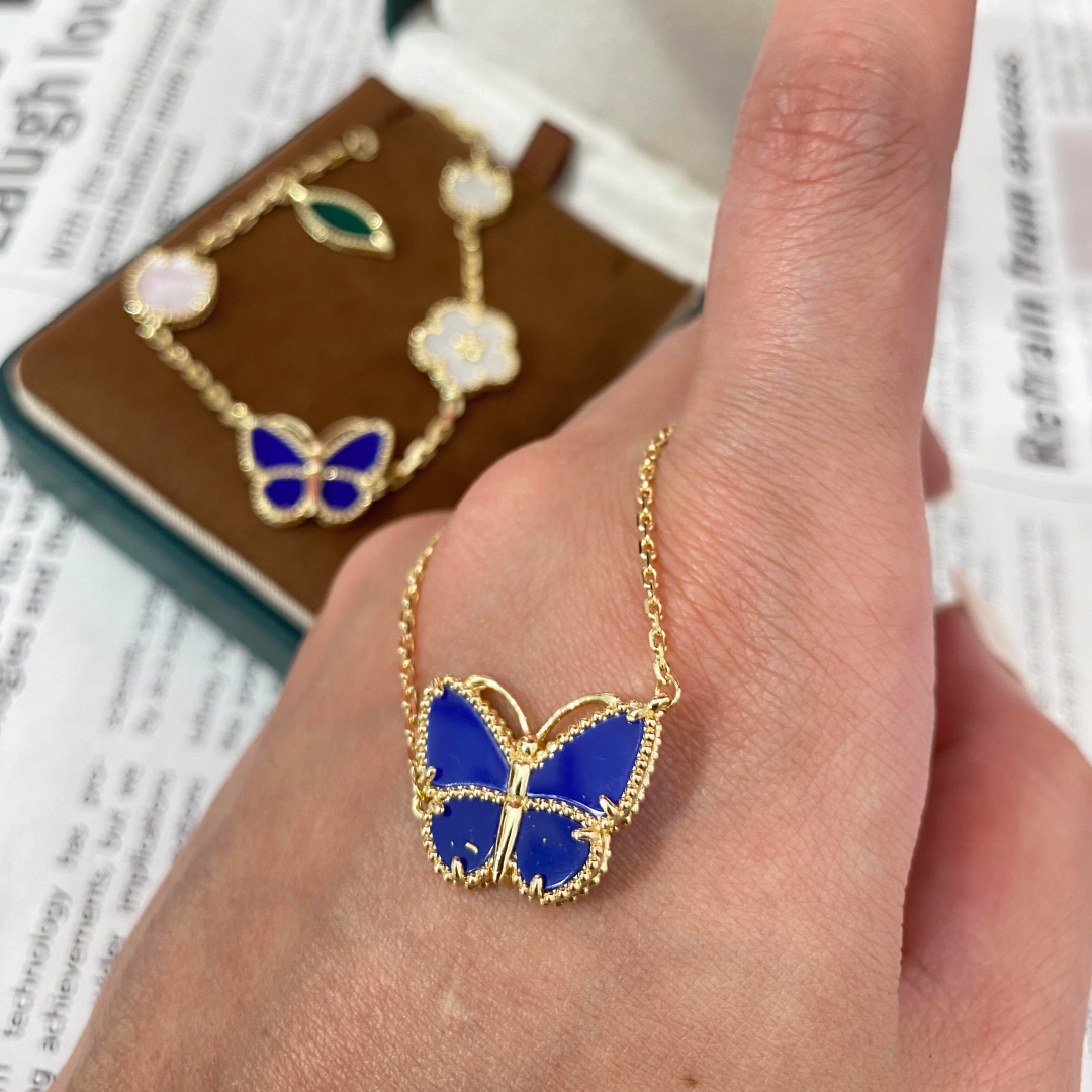 [LUXE JEWELRY] 2026 NEW LUCKY BUTTERFLY 1 MOTIFS NECKLACE